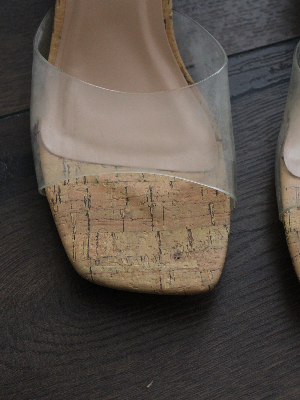 A New Day Clear Cork Block Heel Mule - Picture 7 of 10